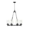 Z-Lite Tahoe 8 Light Outdoor Pendant, Ashen Barnboard & Clear 588-8ABB - alternate 3